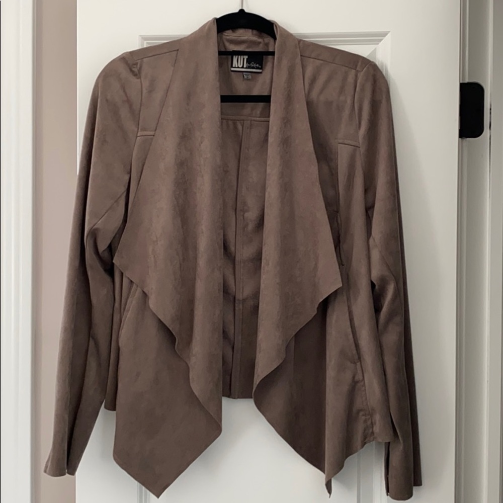 Faux suede jacket